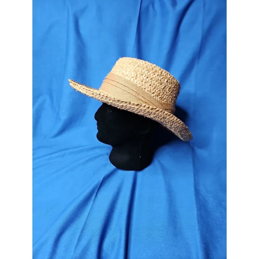 SUMMER CLUB Australia Hat Straw Wide Brim Sun Blocker Beach Coastal Size Large‎